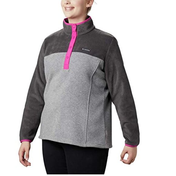 Columbia Plus Size Benton Spring 12 Snapback Pullover Fleece Size 1X - Picture 2 of 16